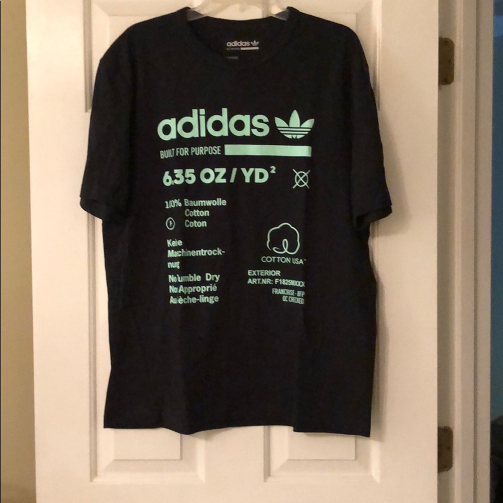 Adidas black t-shirt